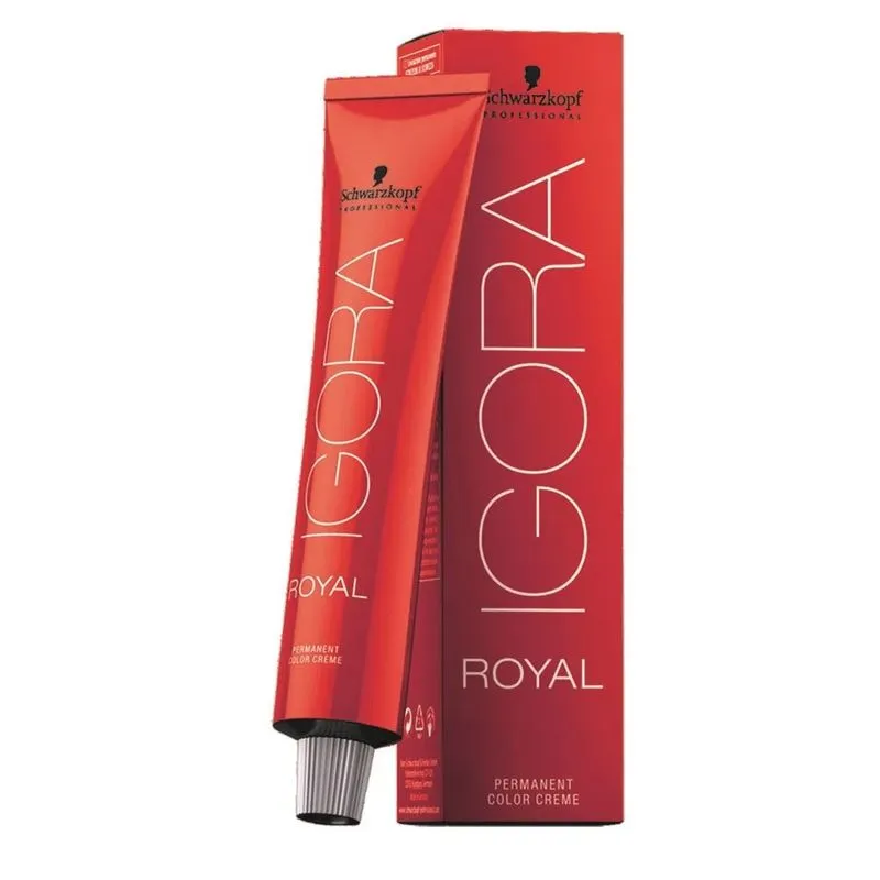Coloração Schwarzkopf Igora Royal 60ml Cor:7-4 Louro Bege Médio