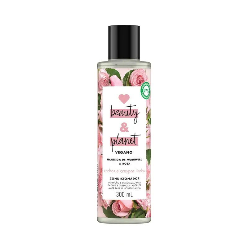 Condicionador Love Beauty & Planet Cachos e Crespos Lindos Vegano 300ml