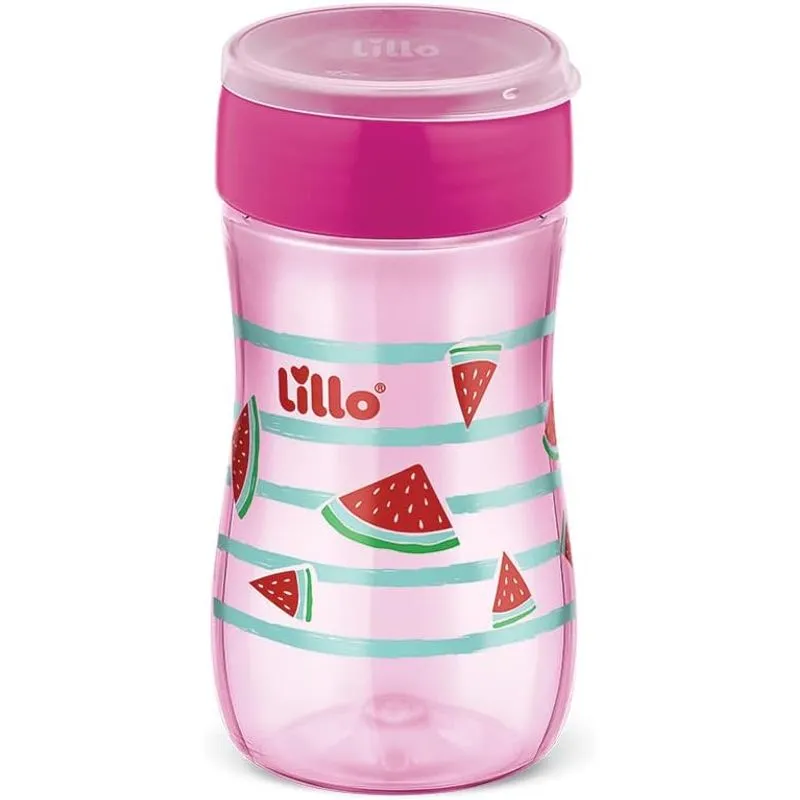 Copo de Transição Lillo Super Evolution 360º +8 meses Antivazamento Rosa 300ml 1 Unidades