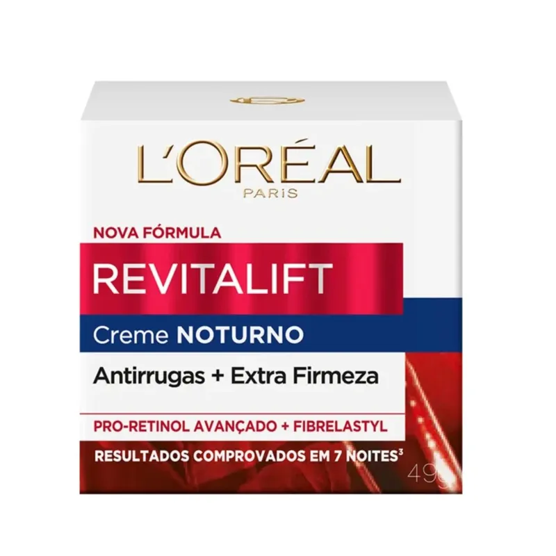 Creme Facial L'Oréal Paris Revitalift Anti Idade Noturno com Pro Retinol 49g