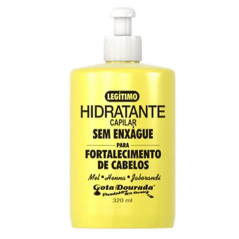 Creme de Pentear Gota Dourada Fortalecimento Legítimo 320ml