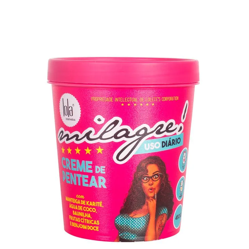 Creme de Pentear Lola Cosmetics Milagre 450 g