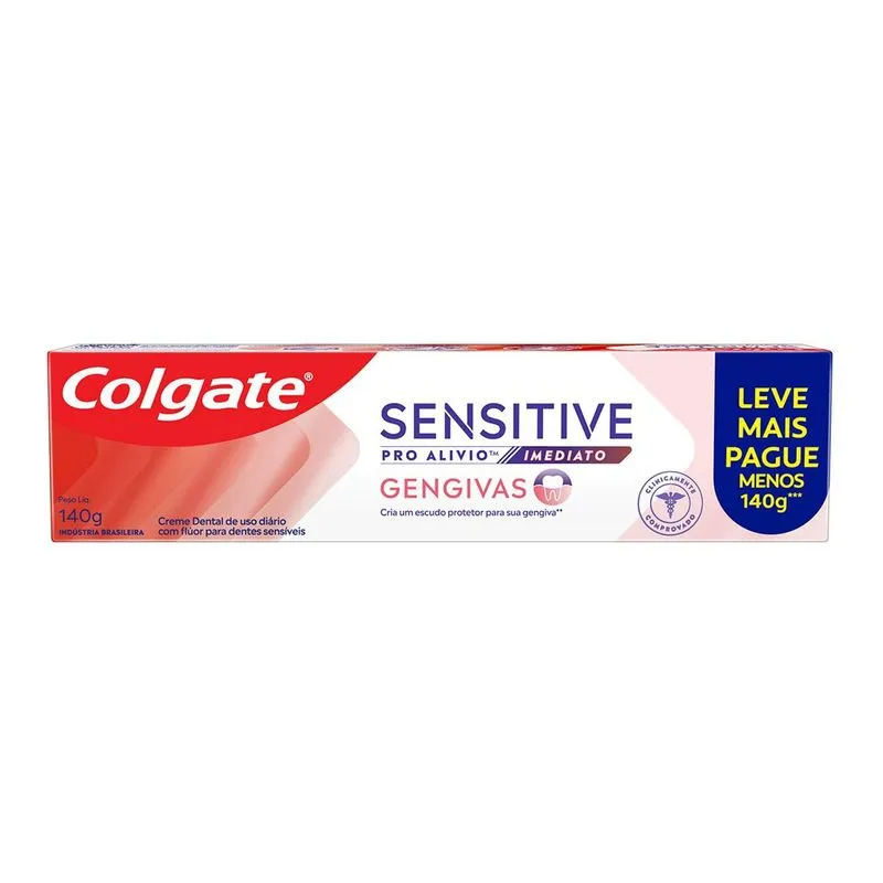 Creme Dental Colgate Sensitive Pro Alívio Imediato Gengivas 140g