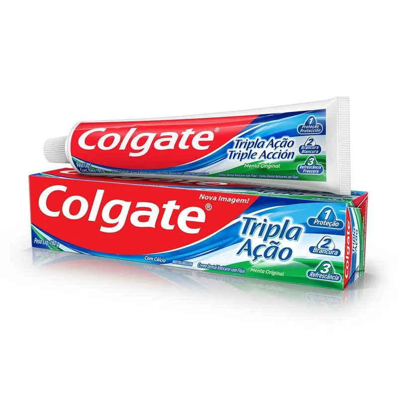Creme Dental Colgate Tripla Ação Sabor Menta Original 180g