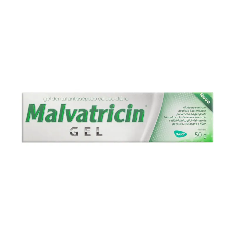 Gel Dental Malvatricin Antisséptico Flúor 50g