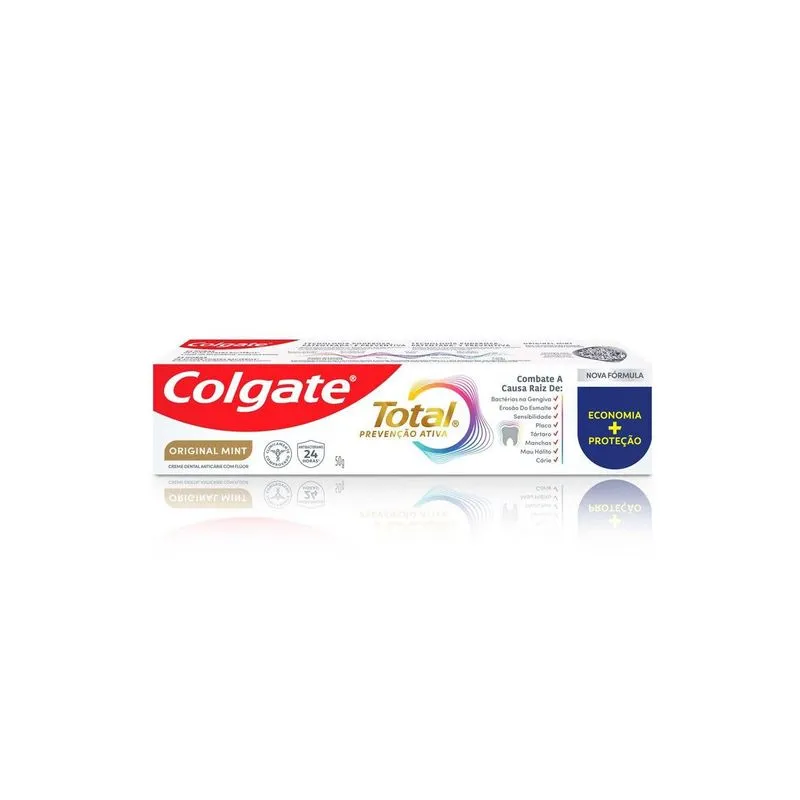 Creme Dental Original Mint Colgate Total Prevenção Ativa 50g