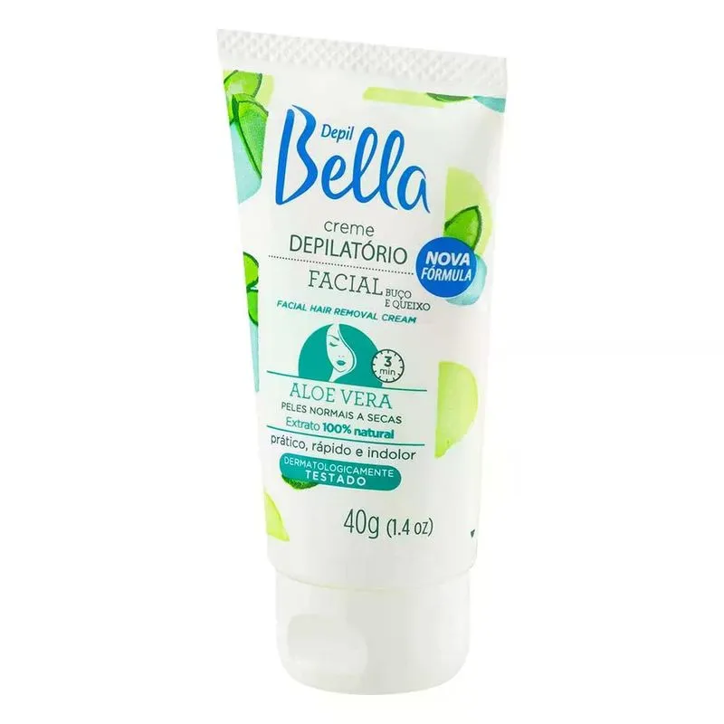 Creme Depilatório Facial Depil Bella com Aloe Vera 40g