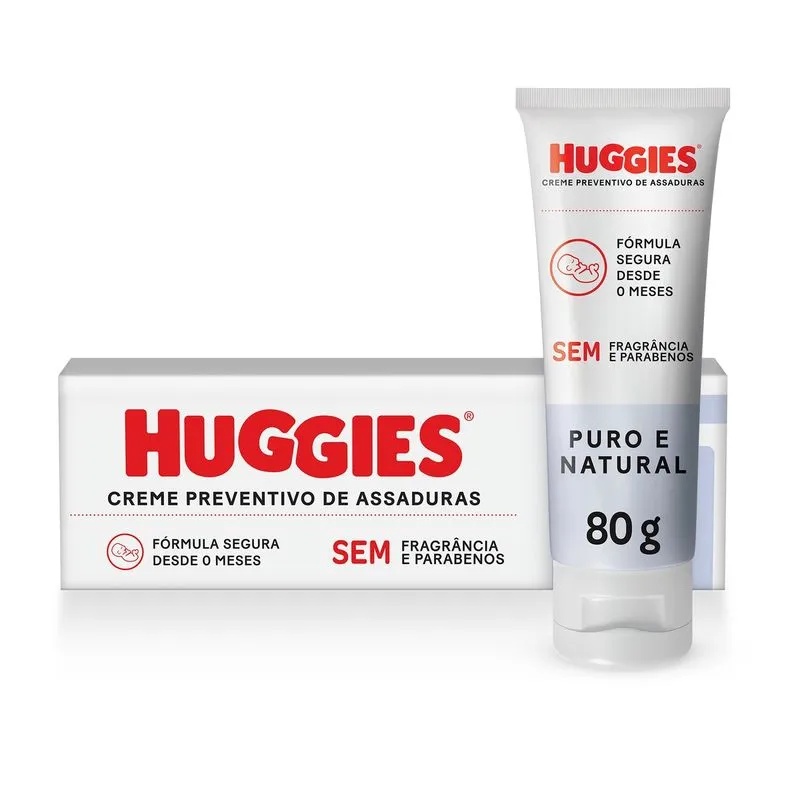 Creme de Assaduras Huggies Puro e Natural 80g