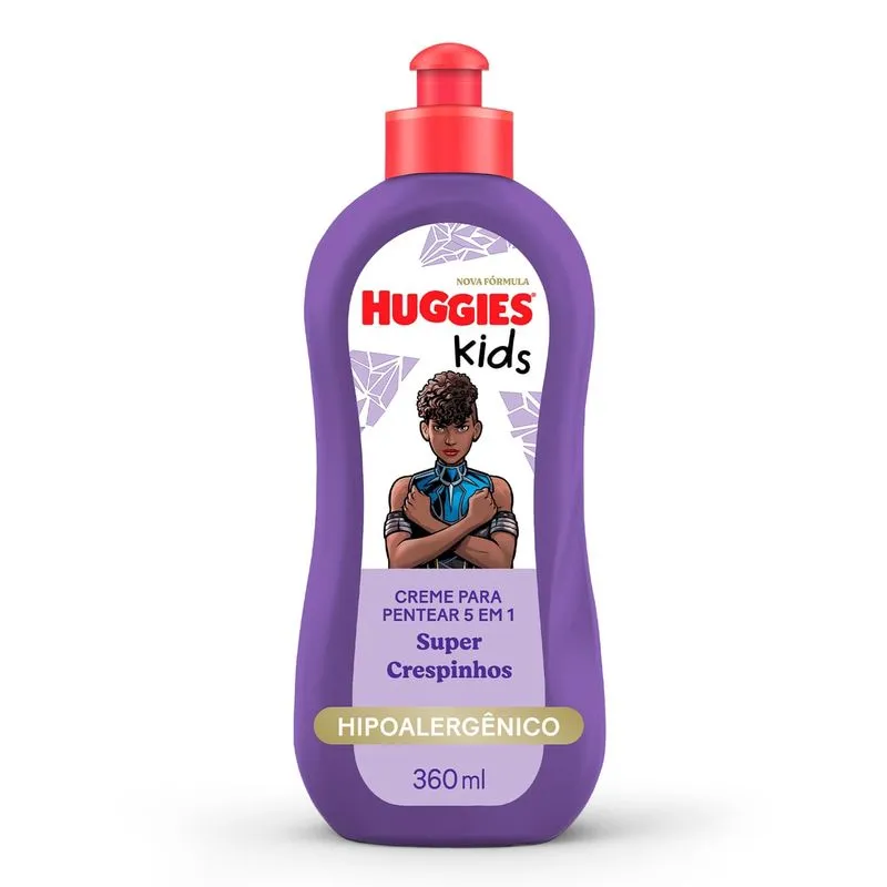 Creme para Pentear Infantil Huggies Kids Super Crespinhos 360ml