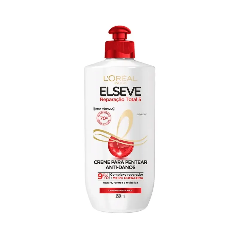 Creme de Pentear Elseve Reparação Total 5 Anti-danos 250ml