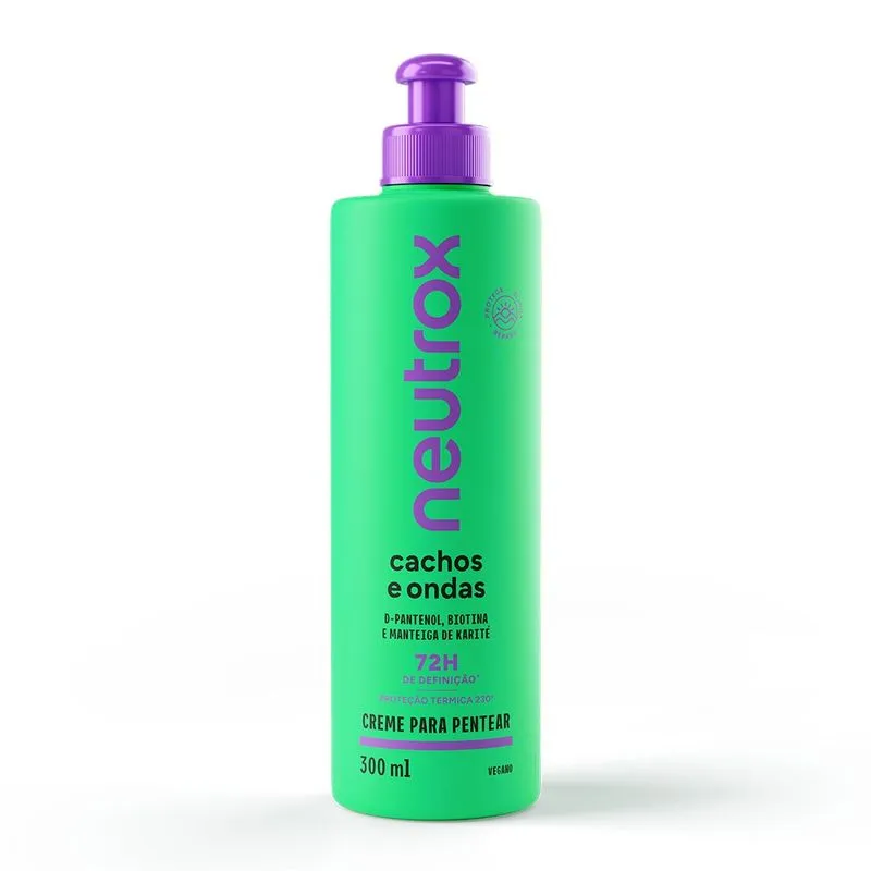 Creme para Pentear Neutrox 300ml Cachos e Ondas