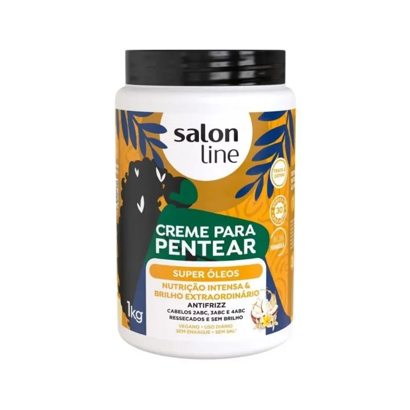 Creme para Pentear Salon Line Super Óleos - Hidratação Intensa 1kg