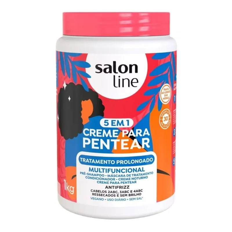 Creme para Pentear Salon Line Tratamento Prolongado 1kg – Hidratação e Maciez por Mais Tempo
