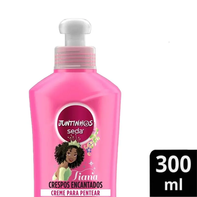 Creme para Pentear Infantil Seda Juntinhos Tiana Crespos Encantados 300ml