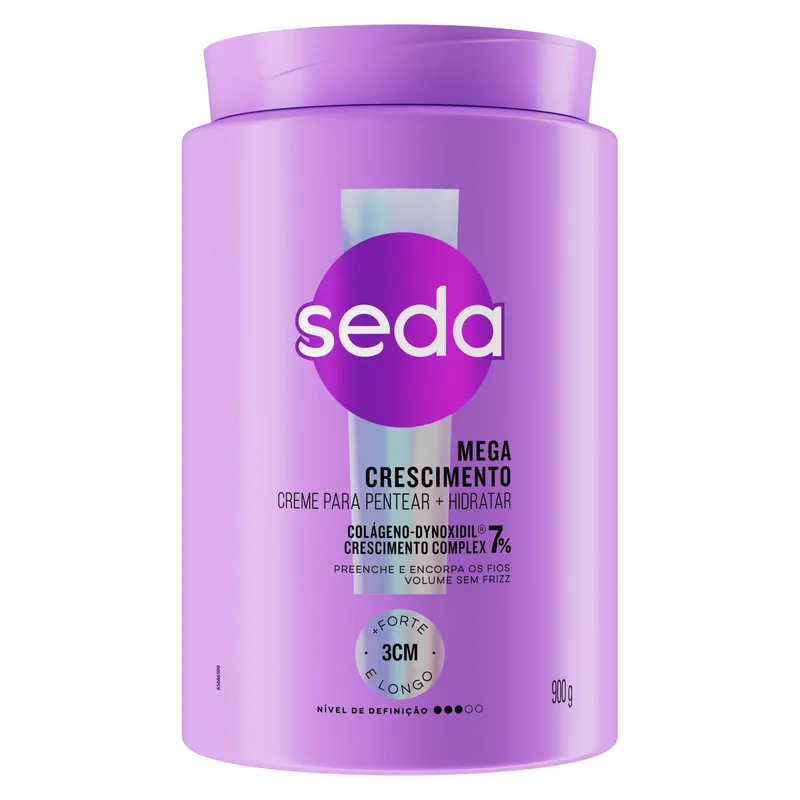 Creme Para Pentear Seda Mega Crescimento 900g