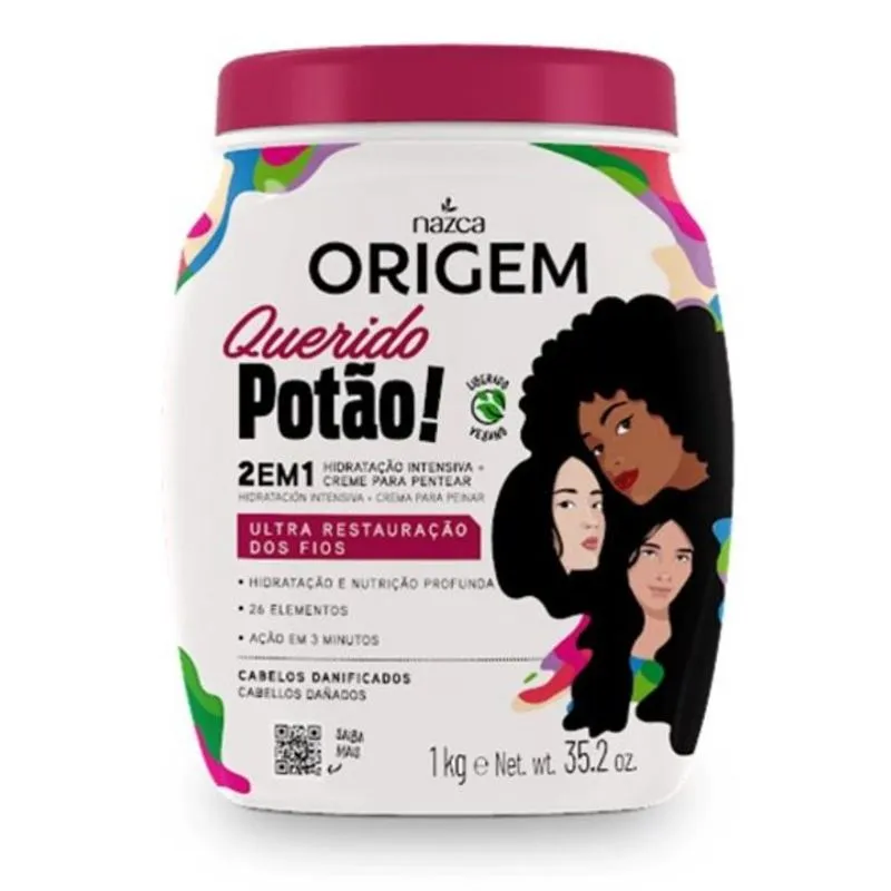 Creme Para Tratamento Origem 1Kg 2 Em 1 Querido Potão