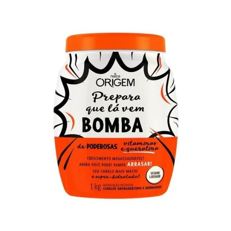 Creme para Tratamento Origem 1kg – Bomba de Queratina Vegana