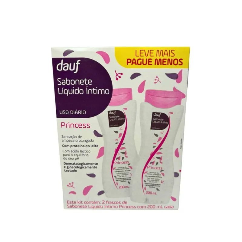 Sabonete Dauf Princess 200ml 2 Unidades