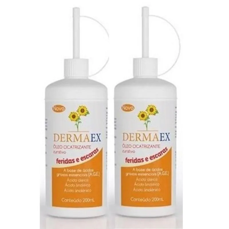 Dermaex 200ml Óleo de Girassol Cicatrizante (Kit com 2 Unidades)