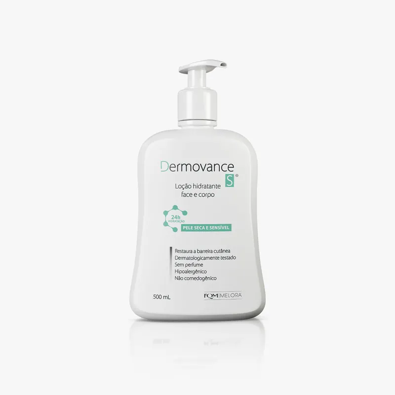 Loção Hidratante Dermovance S Peles Secas e Sensíveis 500ml