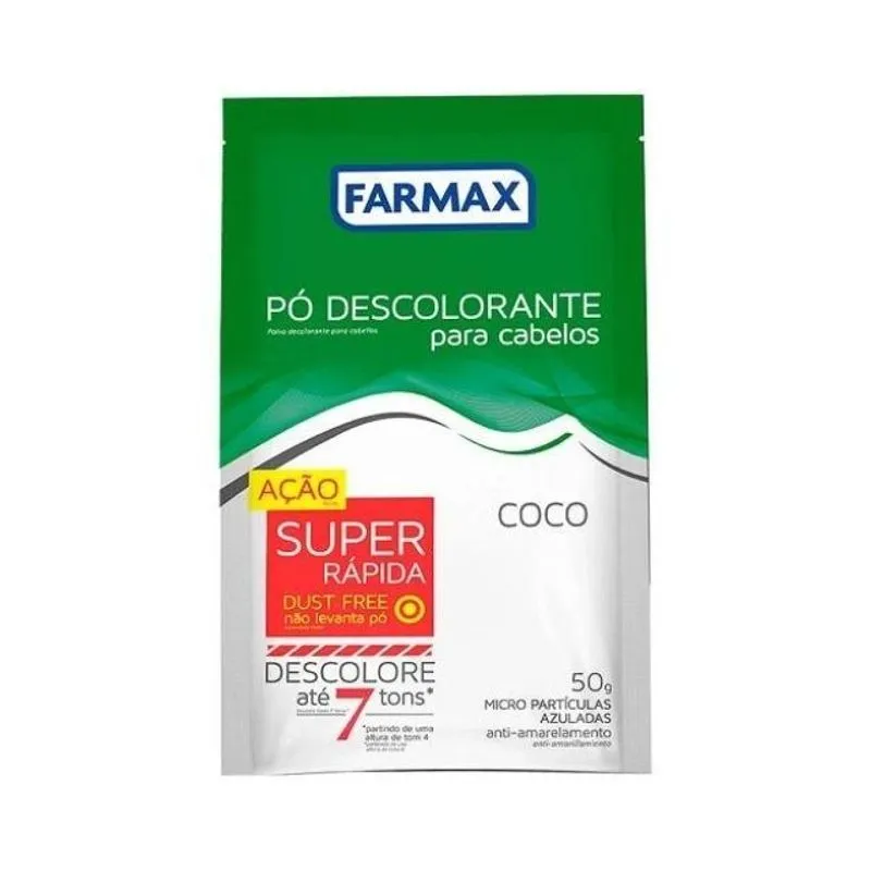 Descolorante em Pó Farmax Coco 50g