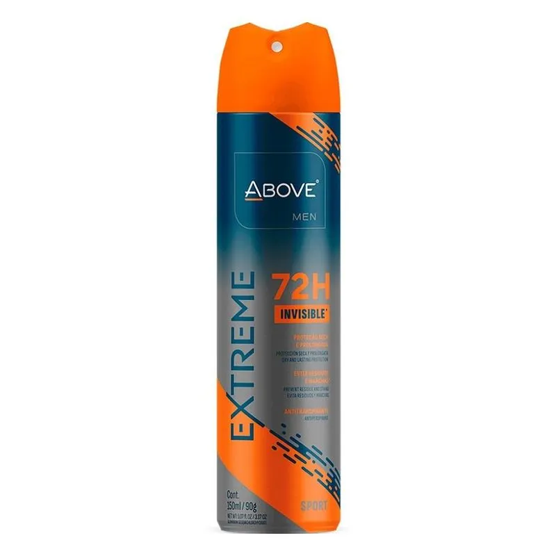 Desodorante Above Aerosol Men Extreme Sport Invisible 150ml/90g