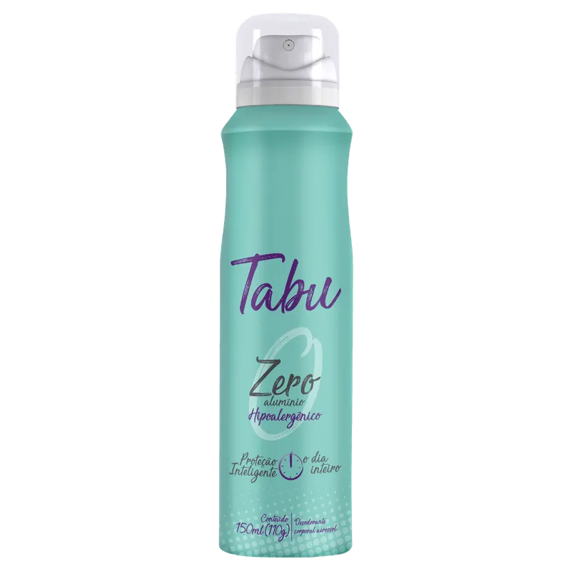 Desodorante Aerosol Antitranspirante Tabu Zero  150Ml