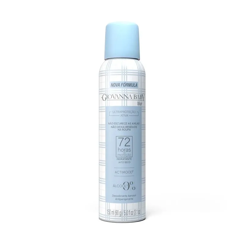 Desodorante Aerosol Giovanna Baby Blue 72h 150ml