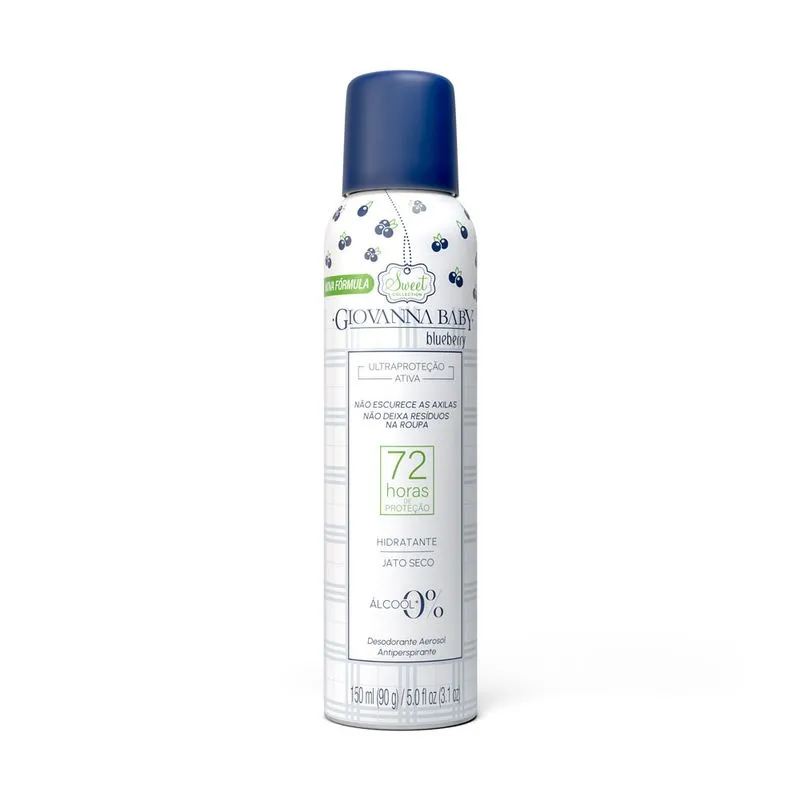 Desodorante Aerosol Giovanna Baby Blueberry 72h 150ml