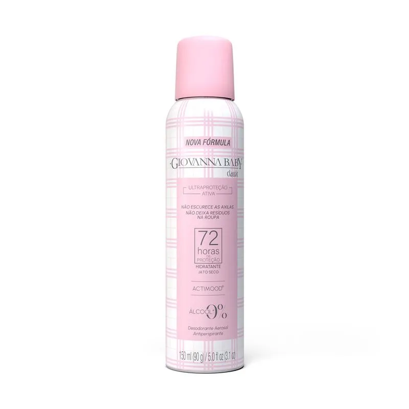 Desodorante Aerosol Giovanna Baby Classic 72h 150ml