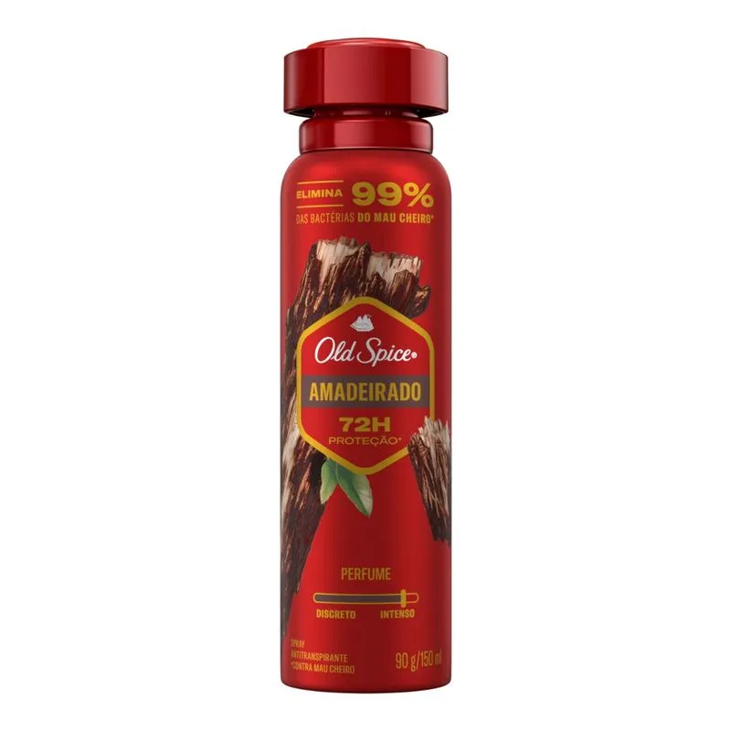 Desodorante Antitranspirante Old Spice Amadeirado 48h Aerossol 150ml