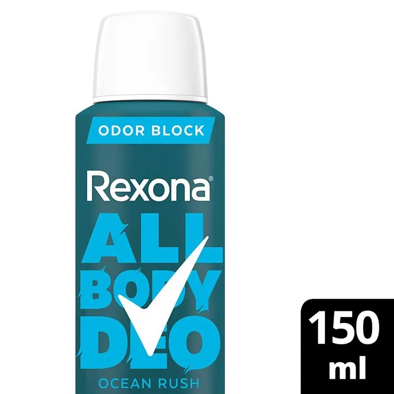 Desodorante Corporal Rexona All Body Deo Ocean Rush Aerossol 150ml