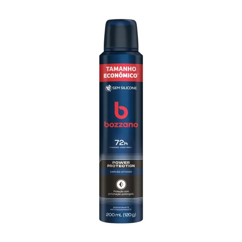 Desodorante Antitranspirante Bozzano Aerossol Masculino Power Protection 200ml