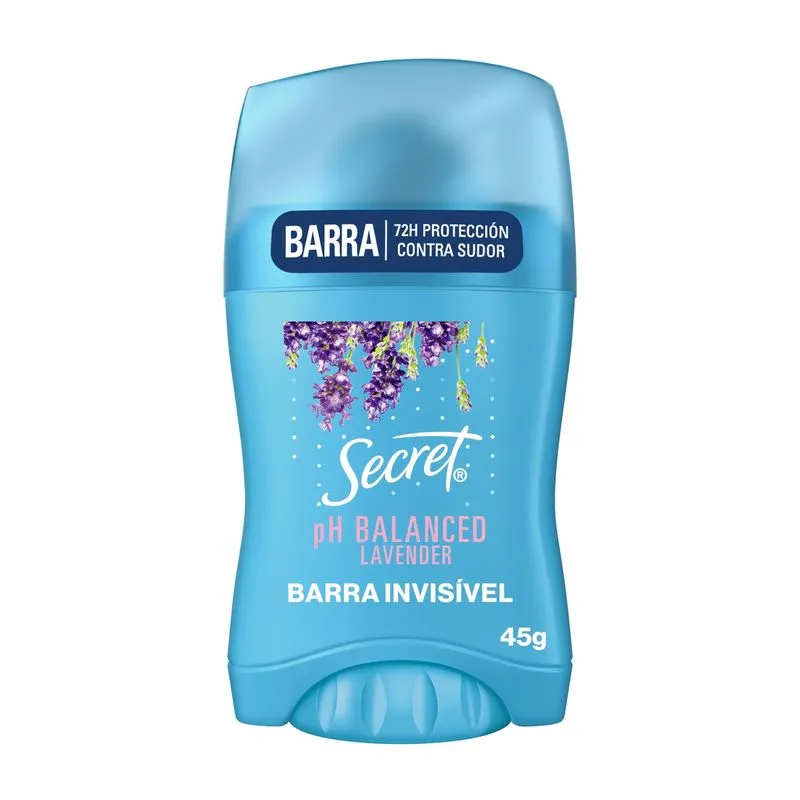 Desodorante Antitranspirante Secret pH Balanceado Lavanda Stick 45g