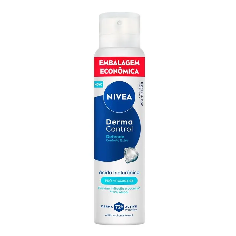 Desodorante Antitranspirante Nivea Derma Control 200ml Spray