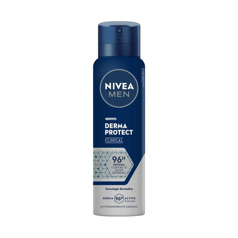 Desodorante Antitranspirante Nivea Men Derma Protect Clinical 96h Aerossol 150ml
