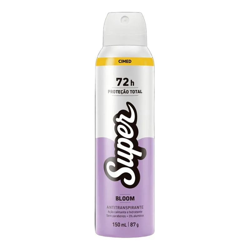 Desodorante Antitranspirante Super Woman Bloom Aerossol 150ml