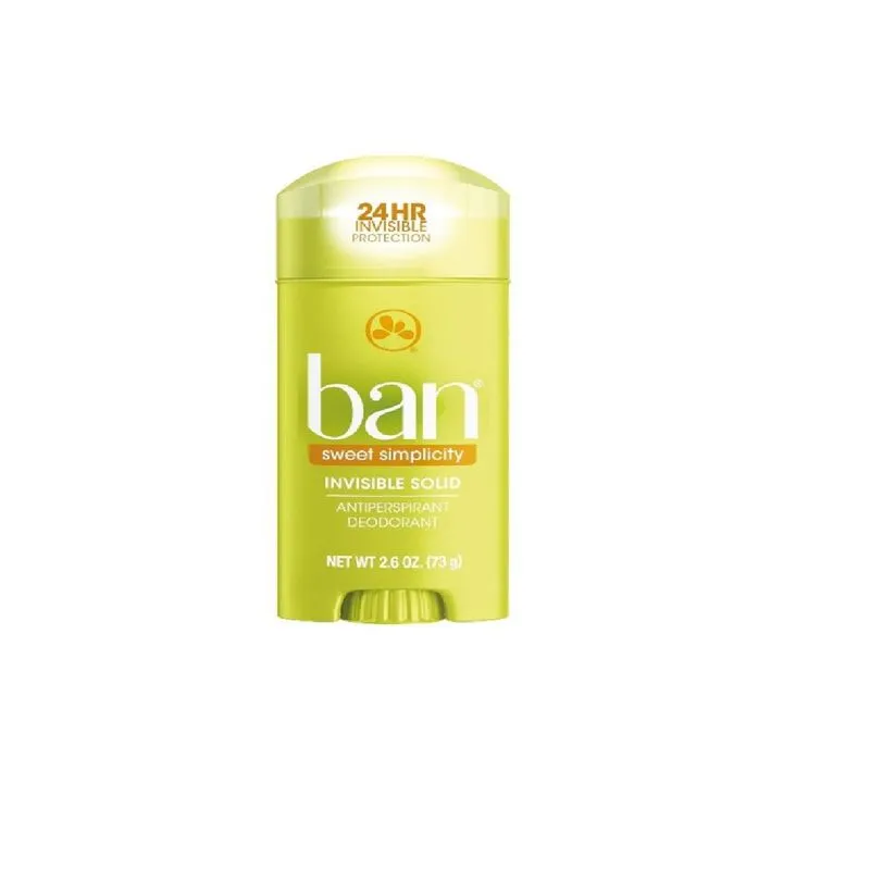 Desodorante Antiperspirante Ban Invisible Solid Sweet Simplicity 24h Stick 73g