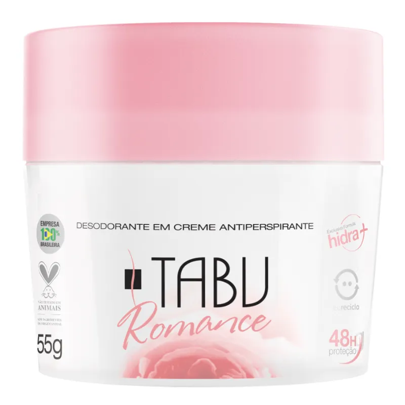 Desodorante Creme Antitranspirante Tabu Romance 55G