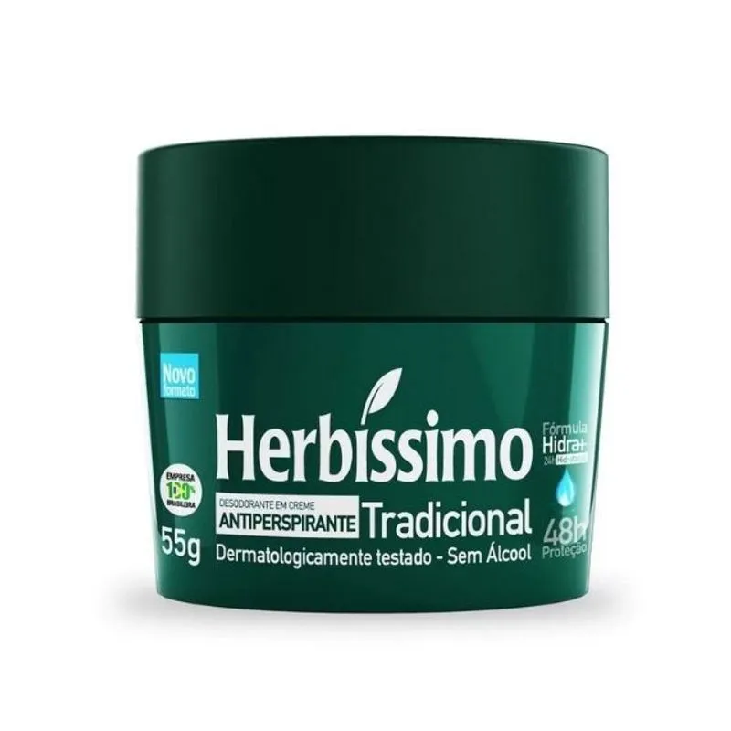Desodorante Creme Herbíssimo 55g Tradicional