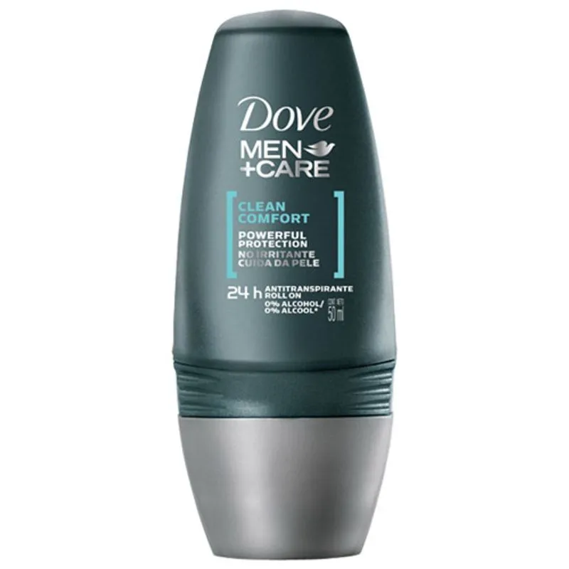 Desodorante Antitranspirante Dove Men+Care Clean Comfort 24h Roll On 50ml