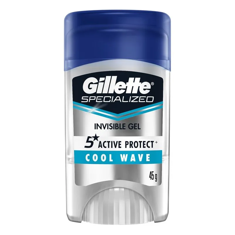 Desodorante Antitranspirante Gillette Specialized Cool Wave Gel Stick 45g
