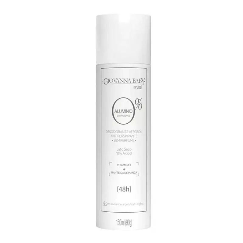 Desodorante Giovanna Baby Neutral 0% Alumínio 150ml