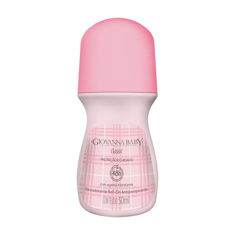 Desodorante Antiperspirante Giovanna Baby Classic 48h Roll-On 50ml