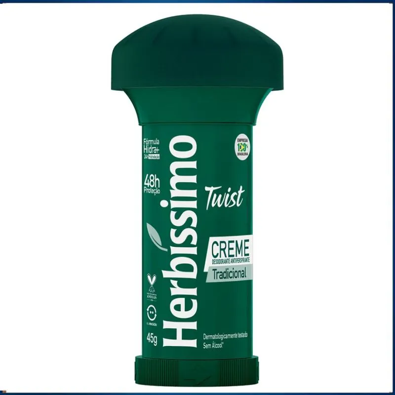 Desodorante Herbíssimo Creme Twist 45g Tradicional
