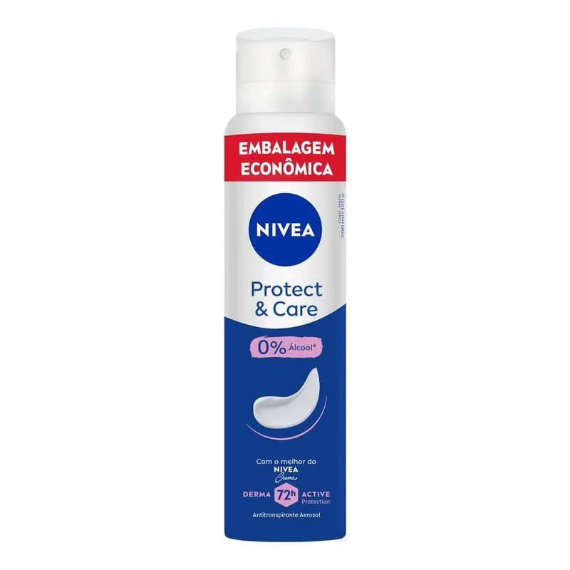Desodorante Antitranspirante Nivea Protect & Care 72h Aerossol 200ml