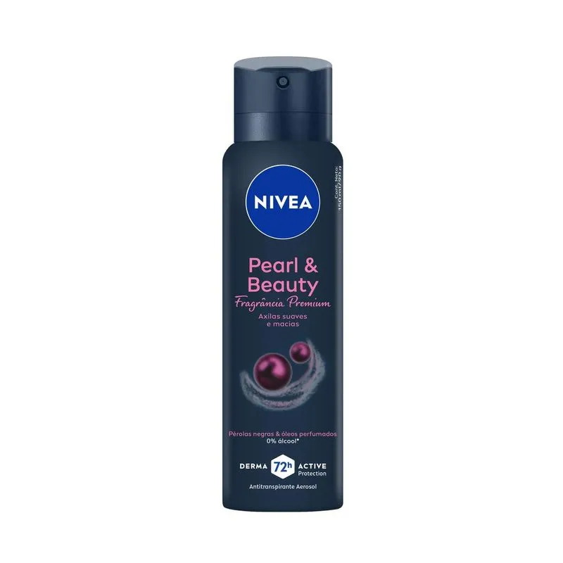 Desodorante Antitranspirante Nivea Pearl & Beauty Fragrância Premium 72h Aerossol 150ml