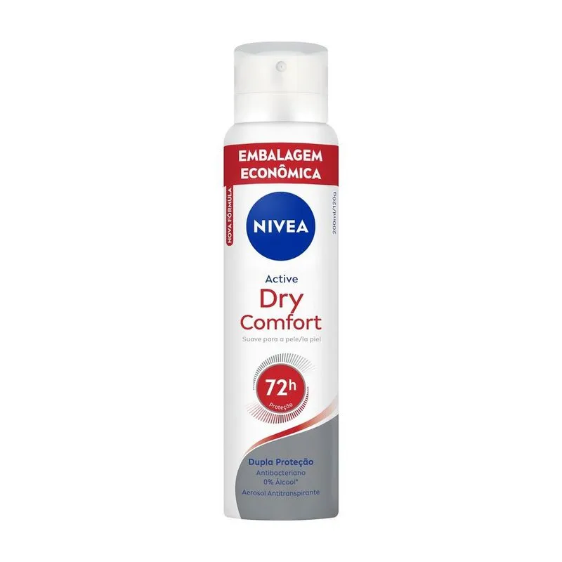 Desodorante Antitranspirante Nivea Dry Comfort 72h Aerossol 200ml