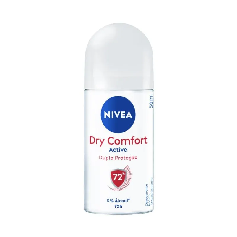 Desodorante Antitranspirante Nivea Dry Comfort Active 72h Roll-On 50ml