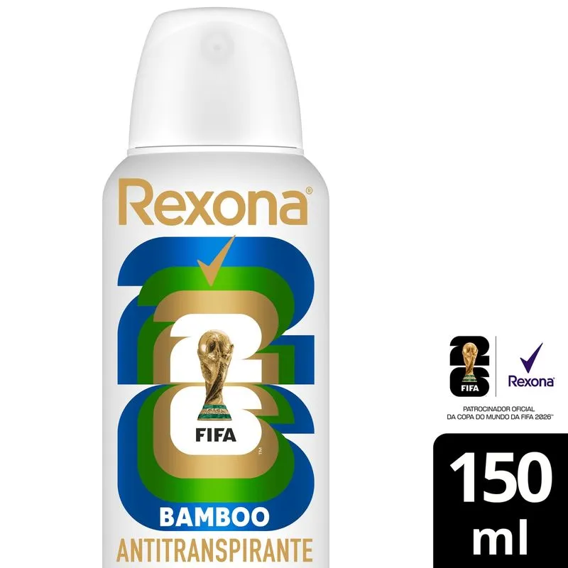 Desodorante Antitranspirante Rexona Bamboo Feminino 72h Aerossol 150ml
